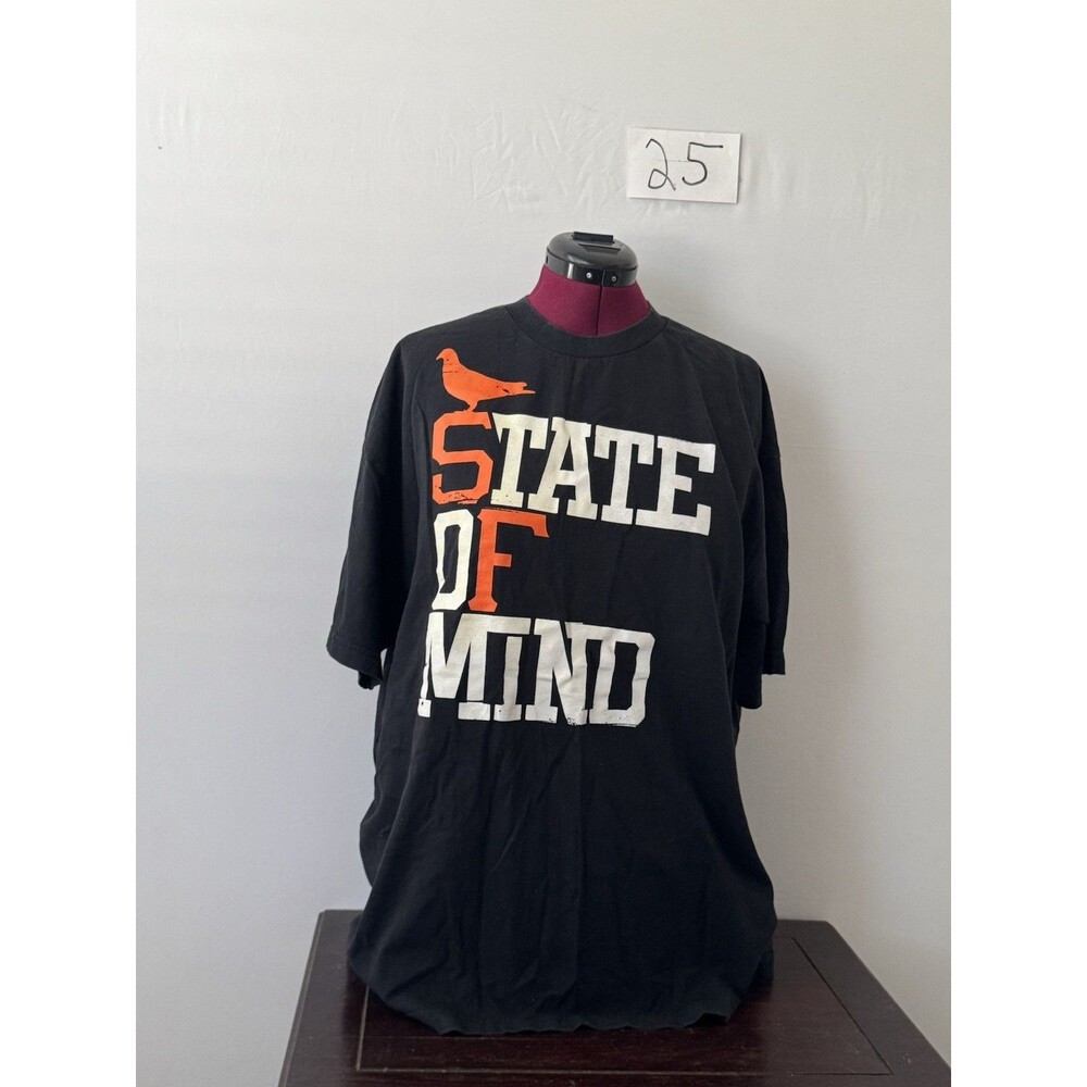 Adapt Clothing T-Shirt Men’s 2XL Black SF State of Mind Pigeon Streetwear Tee